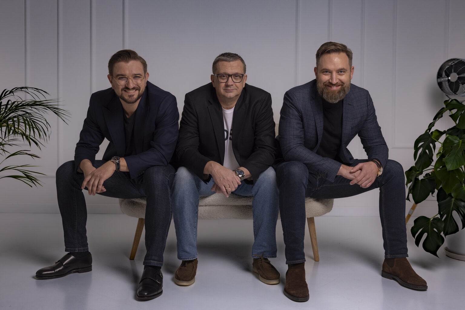 Michał Wałdykowski, Rafał Gębicki i Bartłomiej Kiciński